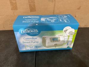 lot 71 image: Dr. Browns Custom flow Hospital Strength Double Electric Breast Pump with Adjustable Settings, includes Breast Milk Collection Bottles, Flanges & Other Pumping Essentials