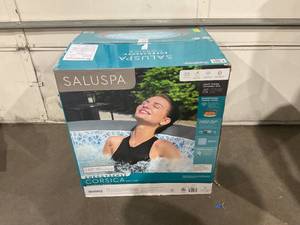lot 5 image: SaluSpa Corsica Energy-Saving Smart AirJet Inflatable Hot Tub, 77 x 28