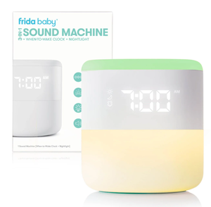 lot 341 image: Frida Baby 3-in-1 Bluetooth White Noise Sound Machine, Gentle Sunrise Sleep Trainer Nightlight, and Alarm Clock