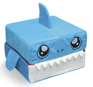 lot 727 image: LOT OF 3 Pillow Cube Kid Cubes Shark Toddler Pillow, 2-in-1 Fun Toy & Plush Pillow for Kids Ages 3