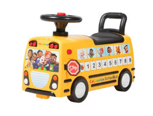 lot 682 image: CoComelon School Bus Ride-on with Letters, Numbers, & Music