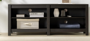 lot 686 image: ZINUS Camden TV Stand for TVs up to 65, Contemporary Entertainment Center with Open Shelving, TV Stand with Storage, Living Room or Bedroom Furniture, Espresso