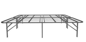 lot 701 image: Mainstays 14 inch High Profile Foldable Steel Platform Bed Frame