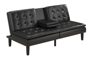 lot 51 image: Mainstays Memory Foam Futon with Cupholder and USB