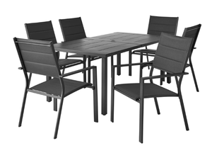 lot 52 image: 7PCS Mainstays Dashwood Steel Outdoor Dining Set