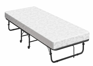 lot 56 image: Twin Size DHP Folding Rollaway Guest Bed with 5 Inch Mattress