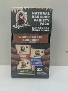 lot 94 image: Dr. Squatch Natural Bar Soap, 5 oz, 6-pack