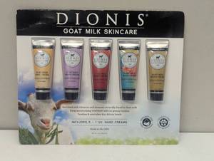 lot 105 image: Dionis Goat Milk Skincare Hand Cream Collection Pack of 5