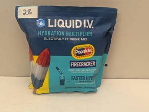 lot 108 image: Liquid I.V. Hydration Multiplier Popsicle Firecracker - 28 Sticks