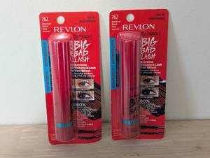 lot 158 image: 2 Pack - Revlon Mascara, So Fierce Big Bad Lash Eye Makeup, Volumizing, No Clump, Smudge-Proof, Blackest Black, 0.34 fl oz