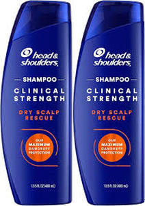 lot 9 image: Head & Shoulders Clinical Dandruff Defense  Dry Scalp Rescue Shampoo 13.5 oz Twin Pack