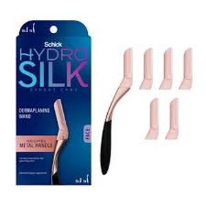 lot 35 image: Schick Hydro Silk Dermaplaning Wand - 1 Dermaplaning Tool & 6 Refill Blades