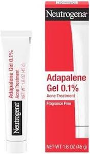 lot 65 image: Neutrogena Adapalene Gel Acne Treatment, 0.1% Adapalene Acne Medication for Pimples & Blemishes - 1.6 oz