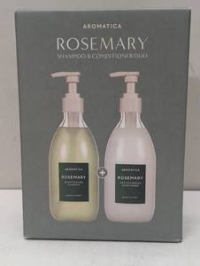 lot 259 image: Aromatica Rosemary Scalp Scaling Shampoo & Conditioner Vegan Hair Care Gift Set