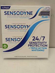 lot 260 image: Sensodyne Advanced Whitening Toothpaste, 6.5 Ounce (4 Count)