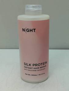 lot 266 image: Night Silk Protein Instant Hair Repair with Triple Bond Technology 300ml10.1oz.
