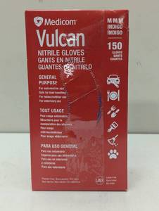 lot 245 image: Medicom Vulcan Nitrile Glove Gant General Purpose MEDIUM 150 Automotive