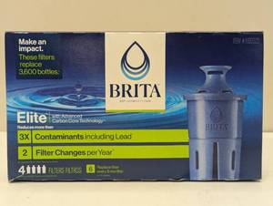 lot 251 image: BRITA Elite Pitcher Water Filter - Pack of 4