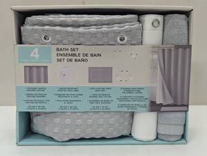 lot 226 image: 4-piece bath set offers a coordinated solution to upgrade your bathroom decor.