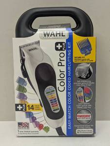 lot 185 image: Wahl Color Pro Plus Corded Electric Hair Clipper Set with Color Coded Attachment Guards