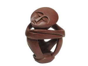 lot 161 image: Vintage African Carved Stone Sculpture