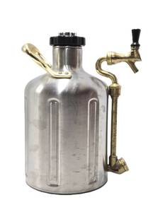lot 60 image: Like-new or New UKEG Growler Werks 128oz Pressurized Beer Growler