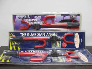 lot 32 image: 3 Unopened Brand New Car Security The Club style Wheel Locking Systems
