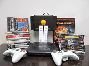 lot 33 image: Lot of Assorted Video Games Controllers etc - Sega Genesis Playstation etc 