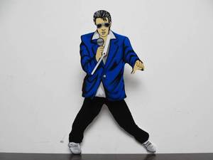 lot 84 image: Working Animated ELVIS Wall Clock