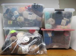 lot 183 image: HUGE Lot of Brand New Yarn