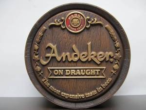 lot 274 image: Vintage PABST Andeker 15 Advertising Barrel Beer Sign