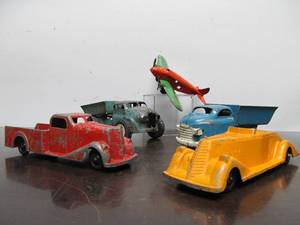 lot 272 image: Group of Vintage Pressed Steel etc Toys