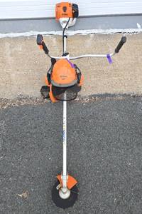 lot 295 image: Quality Working STIHL FS130 Professional Trimmer w Accessories & Helmet