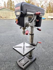 lot 297 image: Very Nice CRAFTSMAN 12 Bench Drill Press wLaser