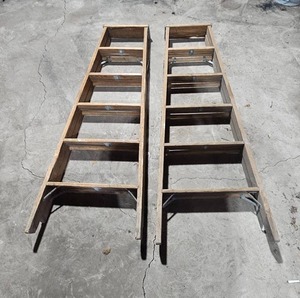 lot 24 image: Set of 2 Wooden Ladders