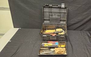 lot 86 image: Plano Tool Box with Assorted Hand Tools and Accessories