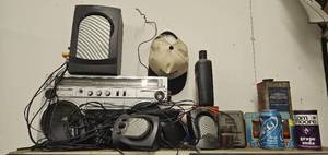 lot 119 image: Vintage Sanyo Stereo System with Altec Lansing Speakers and Assorted  - untested