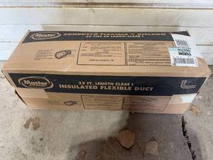 lot 179 image: Master Flow 25 ft. Insulated Flexible Duct Class I in Orig Pkg