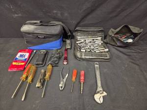 lot 212 image: Comprehensive Tool Set with Carrying Bags and Cooler
