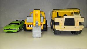 lot 230 image: Collection of Assorted Toy Vehicles Including Tonka and Diecast Models