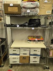 lot 254 image: Heavy-Duty Storage Shelf