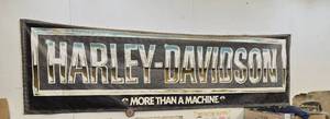 lot 255 image: Vintage Harley-Davidson More Than A Machine Banner Sign