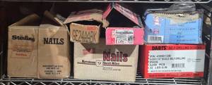 lot 264 image: Collection of Various Nails and Screws in Bulk