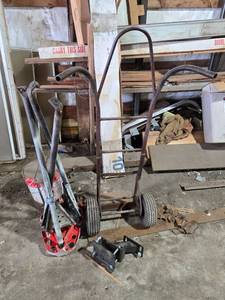 lot 280 image: Heavy Duty Hand Trucks and Industrial Manual Tile Cutter Set