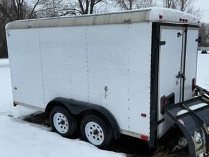 lot 284 image: Halted - Please contact affiliate - Commercial Dual-Axle Enclosed Utility Trailer