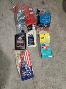 lot 289 image: Assorted Mechanical Parts, Oils, and Home Supplies