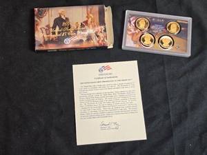 lot 7 image: 2008 United States Mint Presidential $1 Coin Proof Set - Monroe, Adams, Jackson, and Van Buren