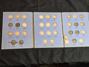Book of 27 Barber Quarters - Including 1909O, 1913 Complete List in Description