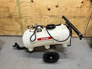 lot 9 image: Chapin 97701E 25-gallon EZ Tow, 12V Tow-Behind ATVUTV Sprayer with Trailer