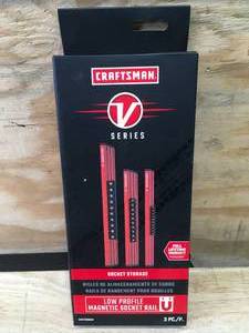 lot 74 image: Craftsman 3 Piece Socket Storage Rails Model # CMMT92001V 02202512